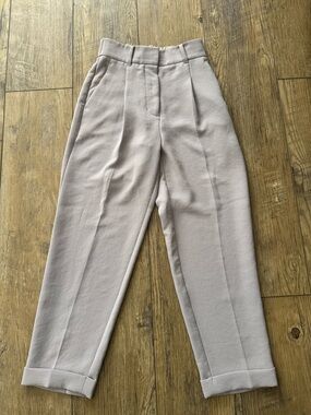 Wilfred Dashwood Pleated High-Waist Trousers in Dusty Taupe